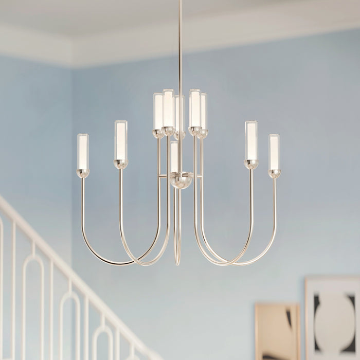 Myhouse Lighting Kichler - 52757PNLED - LED Chandelier - Moraine - Polished Nickel