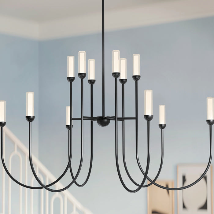 Myhouse Lighting Kichler - 52758BKLED - LED Chandelier - Moraine - Black