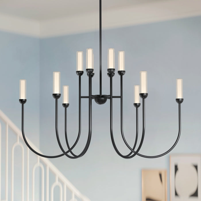 Myhouse Lighting Kichler - 52759BKLED - LED Chandelier - Moraine - Black