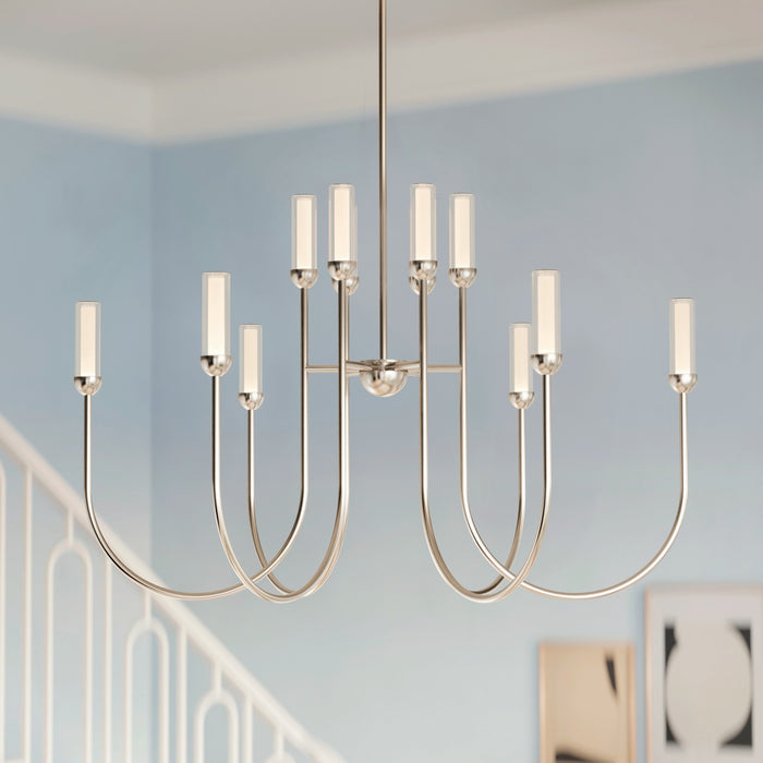 Myhouse Lighting Kichler - 52759PNLED - LED Chandelier - Moraine - Polished Nickel