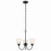 Myhouse Lighting Kichler - 43637BK - Three Light Mini Chandelier - Jolie - Black