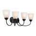 Myhouse Lighting Kichler - 45640BK - Four Light Bath - Jolie - Black
