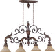 Myhouse Lighting Quorum - 6330-4-88 - Four Light Island Pendant - Madeleine - Corsican Gold