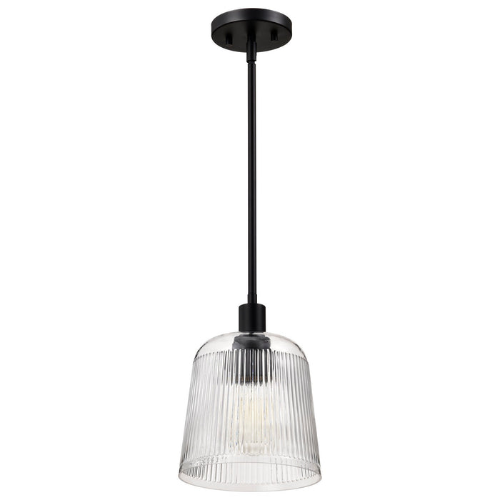 Myhouse Lighting Nuvo Lighting - 60-8606 - One Light Pendant - Grayson - Matte Black