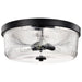 Myhouse Lighting Nuvo Lighting - 60-8609 - Three Light Flush Mount - Grayson - Matte Black