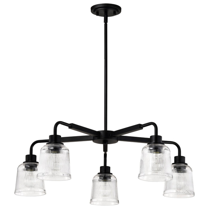 Myhouse Lighting Nuvo Lighting - 60-8611 - Five Light Chandelier - Grayson - Matte Black