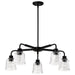 Myhouse Lighting Nuvo Lighting - 60-8611 - Five Light Chandelier - Grayson - Matte Black