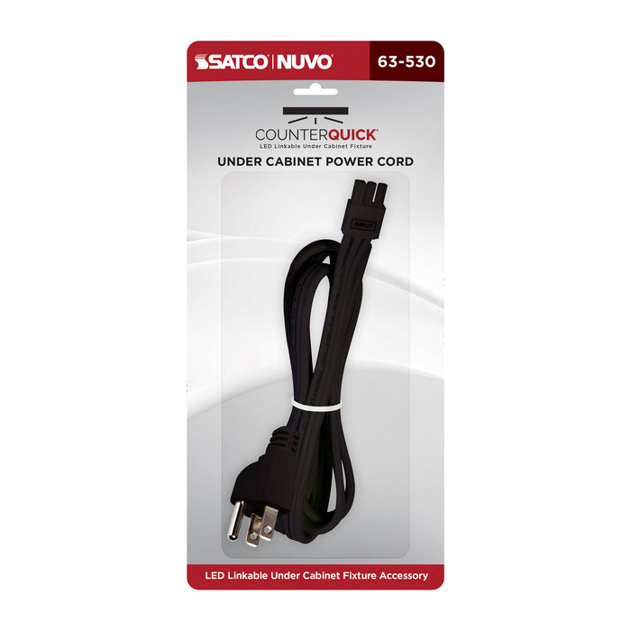 Myhouse Lighting Nuvo Lighting - 63-530 - Under Cab Power Cord - Black