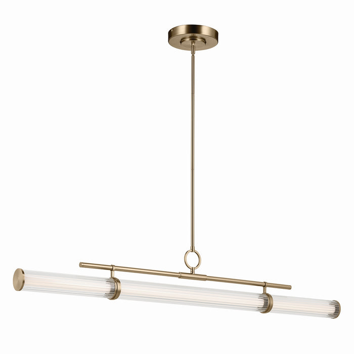 Myhouse Lighting Kichler - 52754CPZLED - LED Linear Chandelier - Riven - Champagne Bronze