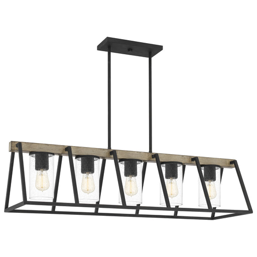 Myhouse Lighting Quoizel - BRT5542GK - Five Light Linear Chandelier - Brockton - Grey Ash