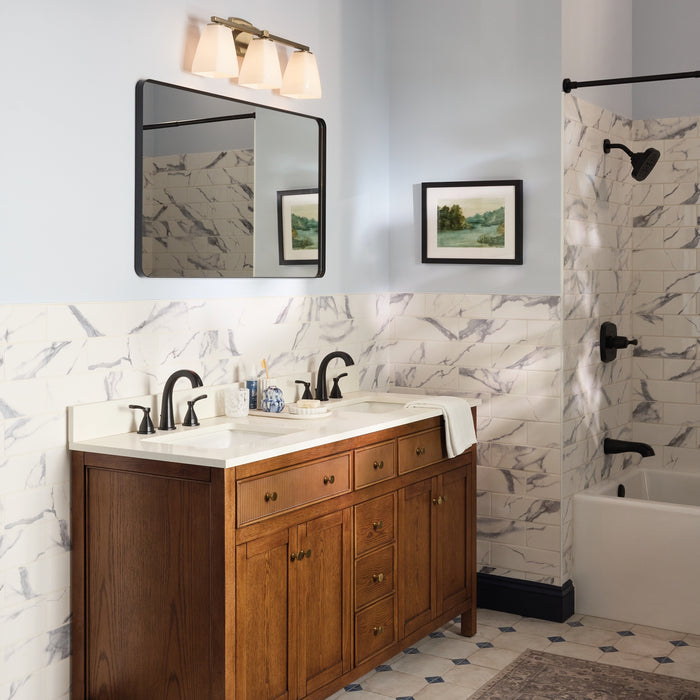 Myhouse Lighting Kichler - 55216CPZ - Three Light Bath - Marant - Champagne Bronze