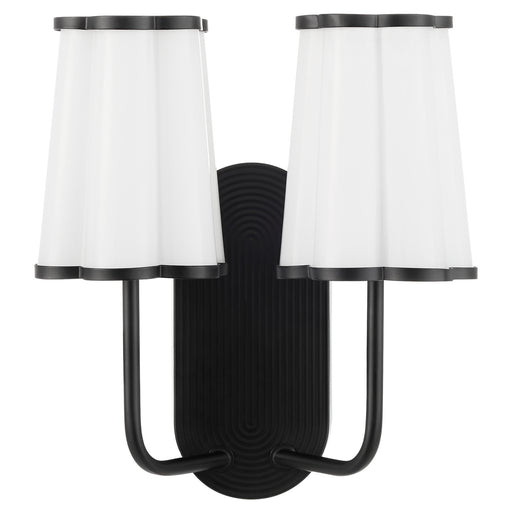 Myhouse Lighting Quorum - 5229-2-59 - Two Light Wall Mount - Belinder - Matte Black
