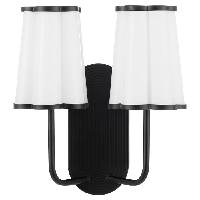 Myhouse Lighting Quorum - 5229-2-59 - Two Light Wall Mount - Belinder - Matte Black