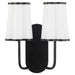 Myhouse Lighting Quorum - 5229-2-59 - Two Light Wall Mount - Belinder - Matte Black