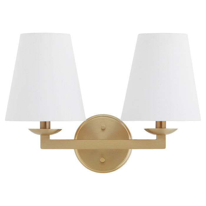 Myhouse Lighting Quorum - 5562-2-80 - Wall Mount - Karnes - Aged Brass
