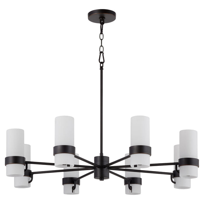 Myhouse Lighting Quorum - 6169-8-36 - Eight Light Chandelier - Sojourn - Bronze