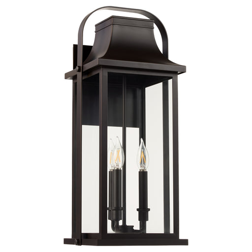 Myhouse Lighting Quorum - 741-23-36 - Three Light Lantern - Downey - Bronze