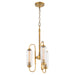 Myhouse Lighting Quorum - 8015-3-47 - Three Light Pendant - Whitmire - Brushed Brass