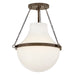 Myhouse Lighting Hinkley - 46891HZ - LED Semi-Flush Mount - Collins - Heritage Bronze