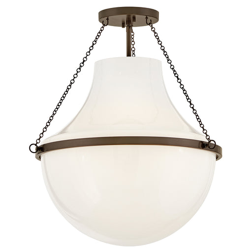 Myhouse Lighting Hinkley - 46893HZ - LED Semi-Flush Mount - Collins - Heritage Bronze