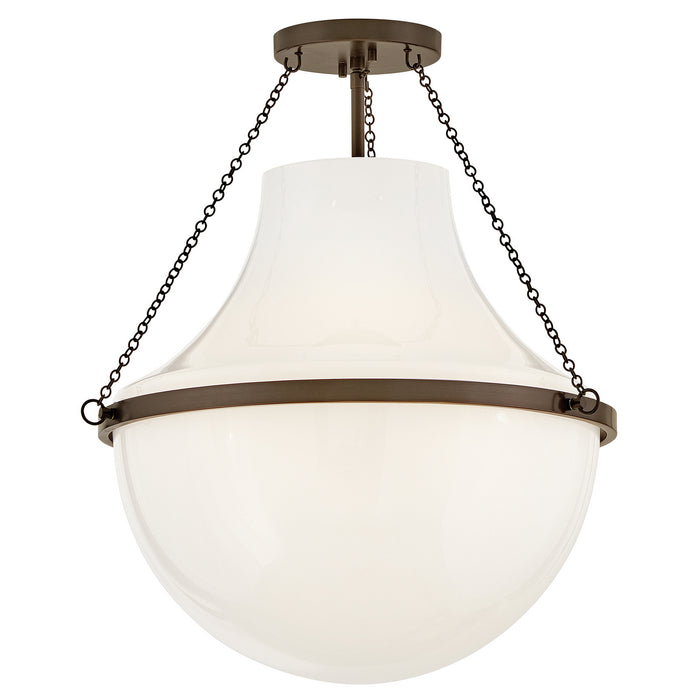 Myhouse Lighting Hinkley - 46893HZ - LED Semi-Flush Mount - Collins - Heritage Bronze