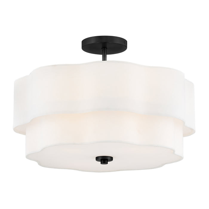 Myhouse Lighting Hinkley - 47733BK - LED Semi-Flush Mount - Gwen - Black