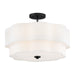 Myhouse Lighting Hinkley - 47733BK - LED Semi-Flush Mount - Gwen - Black