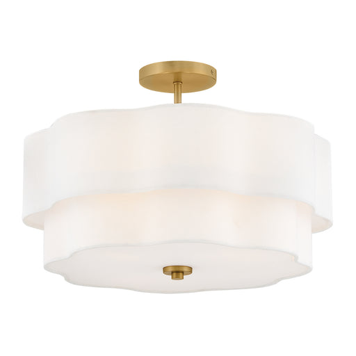 Myhouse Lighting Hinkley - 47733LCB - LED Semi-Flush Mount - Gwen - Lacquered Brass
