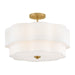 Myhouse Lighting Hinkley - 47733LCB - LED Semi-Flush Mount - Gwen - Lacquered Brass