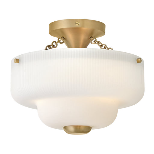 Myhouse Lighting Hinkley - 48571LCB - LED Semi-Flush Mount - Adella - Lacquered Brass