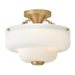 Myhouse Lighting Hinkley - 48571LCB - LED Semi-Flush Mount - Adella - Lacquered Brass
