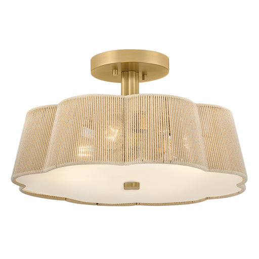 Myhouse Lighting Hinkley - 48583LCB - LED Semi-Flush Mount - Sasha - Lacquered Brass