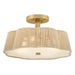 Myhouse Lighting Hinkley - 48583LCB - LED Semi-Flush Mount - Sasha - Lacquered Brass