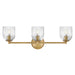 Myhouse Lighting Hinkley - 57473LCB - LED Vanity - Ava - Lacquered Brass