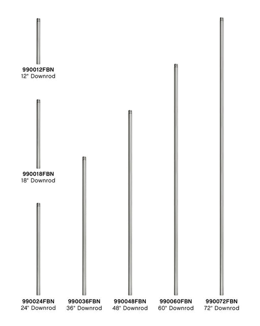 Myhouse Lighting Hinkley - 990012FBN - Downrod - 12" Downrod - Brushed Nickel