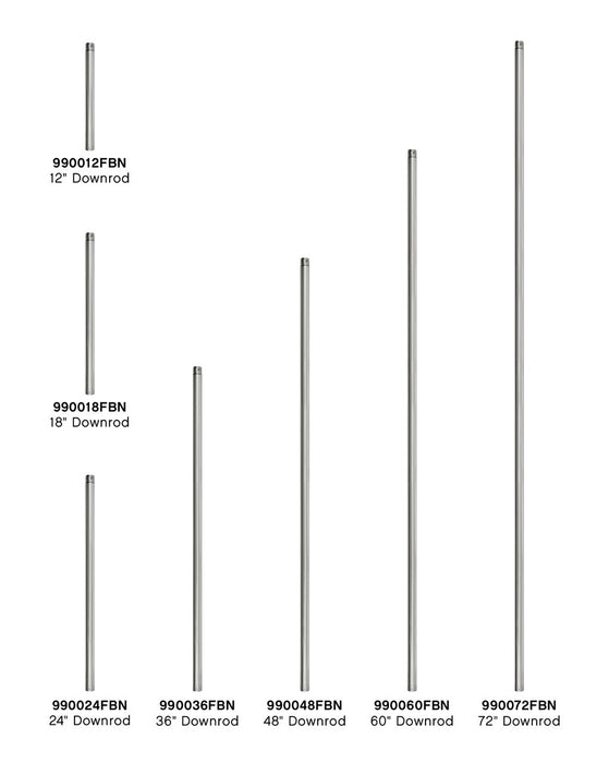 Myhouse Lighting Hinkley - 990018FBN - Downrod - 18" Downrod - Brushed Nickel