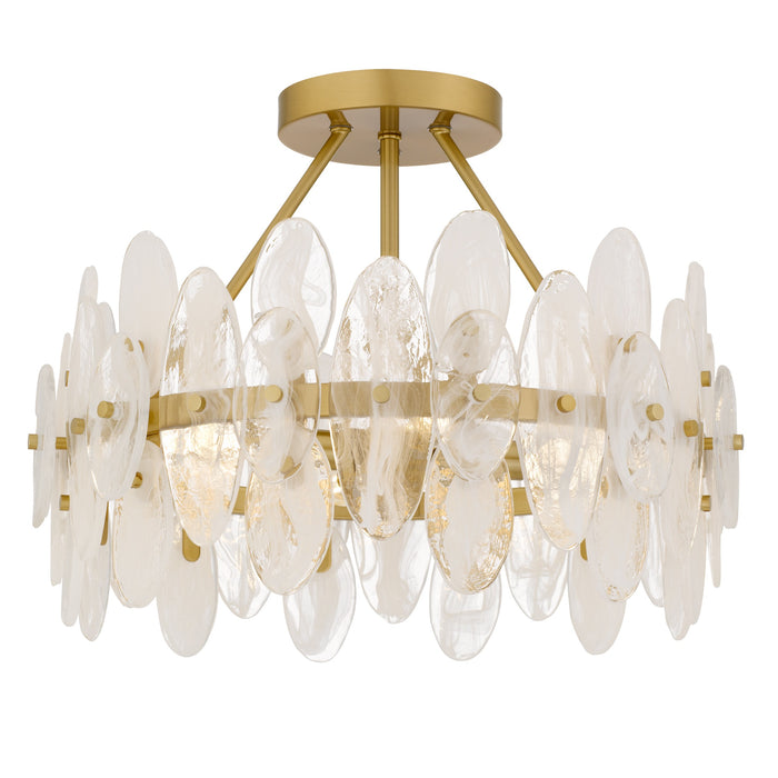 Myhouse Lighting Quoizel - ABI1718BRG - Four Light Semi-Flush Mount - Abigail - Brushed Gold