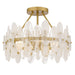 Myhouse Lighting Quoizel - ABI1718BRG - Four Light Semi-Flush Mount - Abigail - Brushed Gold