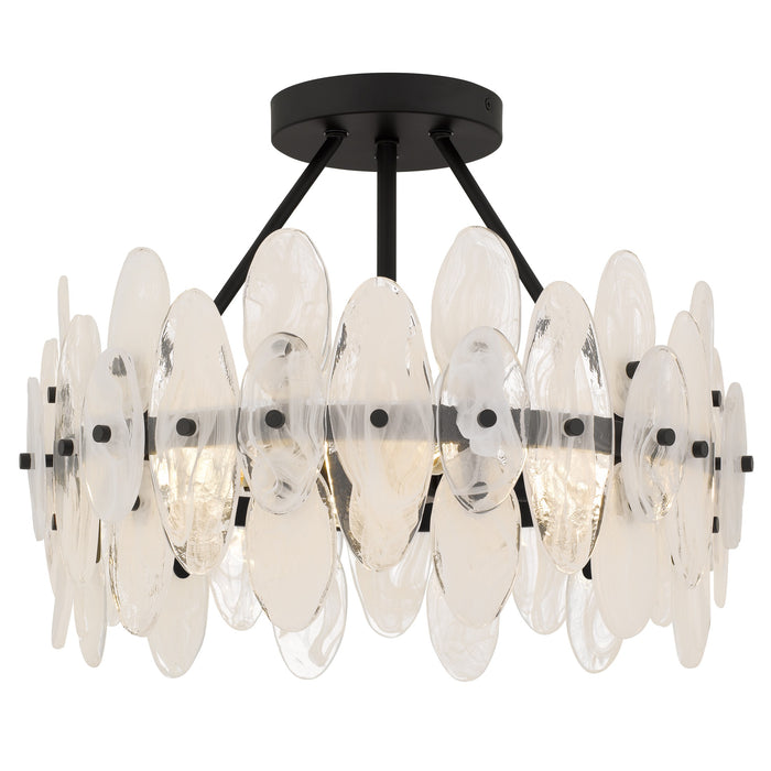 Myhouse Lighting Quoizel - ABI1718MBK - Four Light Semi-Flush Mount - Abigail - Matte Black