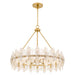 Myhouse Lighting Quoizel - ABI2828BRG - Six Light Pendant - Abigail - Brushed Gold