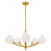 Myhouse Lighting Quoizel - ADEL5030GFL - Five Light Chandelier - Adelyn - Gold Leaf