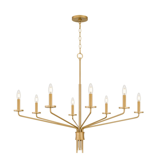 Myhouse Lighting Quoizel - ALEX5040BRG - Eight Light Chandelier - Alexander - Brushed Gold