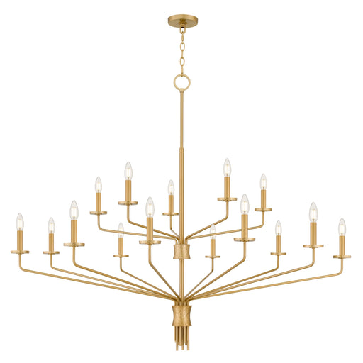 Myhouse Lighting Quoizel - ALEX5055BRG - 15 Light Chandelier - Alexander - Brushed Gold