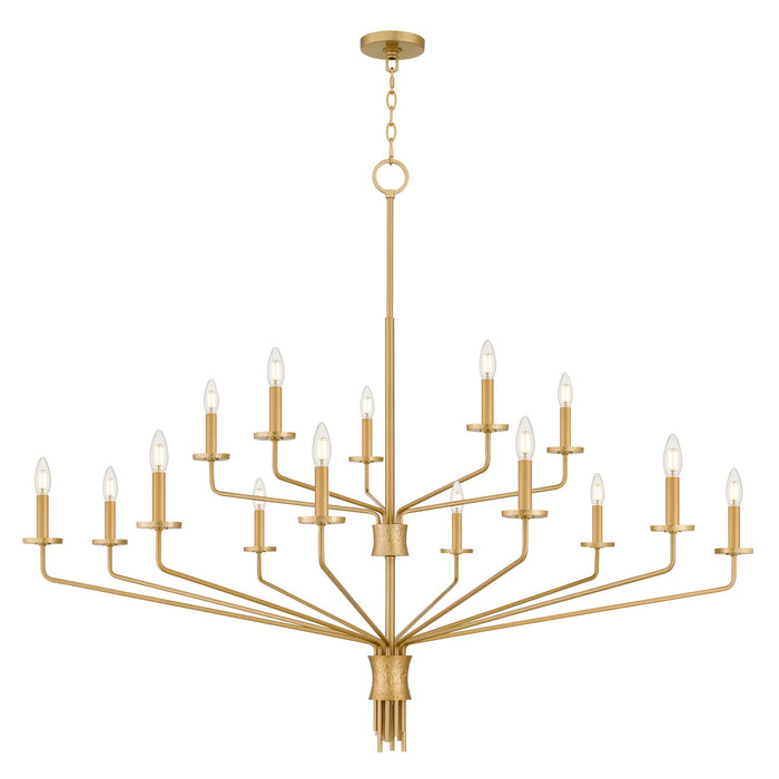 Myhouse Lighting Quoizel - ALEX5055BRG - 15 Light Chandelier - Alexander - Brushed Gold