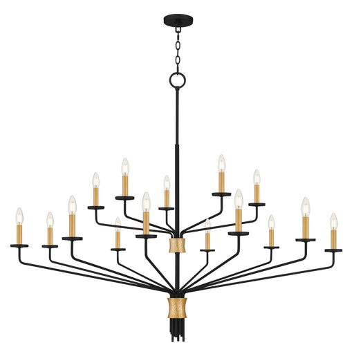 Myhouse Lighting Quoizel - ALEX5055MBK - 15 Light Chandelier - Alexander - Matte Black