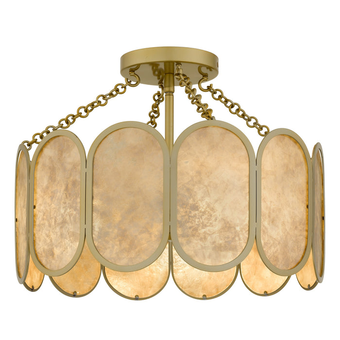 Myhouse Lighting Quoizel - AMAL1716LG - Three Light Semi-Flush Mount - Amalia - Light Gold