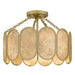 Myhouse Lighting Quoizel - AMAL1716LG - Three Light Semi-Flush Mount - Amalia - Light Gold