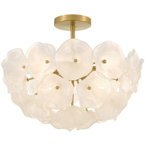 Myhouse Lighting Quoizel - AUD1718BRG - Four Light Semi-Flush Mount - Audrey - Brushed Gold