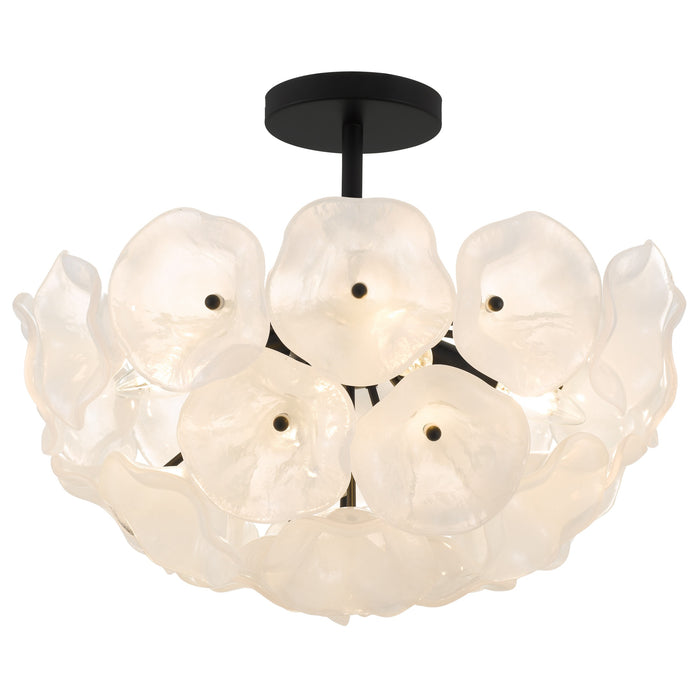 Myhouse Lighting Quoizel - AUD1718MBK - Four Light Semi-Flush Mount - Audrey - Matte Black