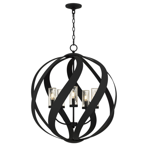 Myhouse Lighting Quoizel - BMS2826EK - Five Light Pendant - Blacksmith - Earth Black